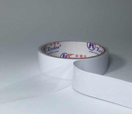 Clear Double Sided Hotmelt Two Sided Adhesive Tape With White Liner