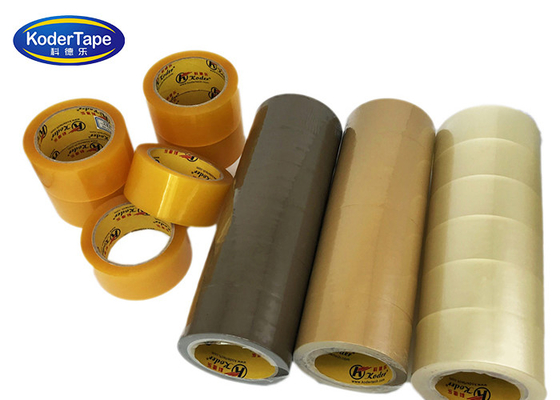 Brown / Clear / Yellowish Bopp Acrylic Adhesive Packing Tape ISO SVHC Certification