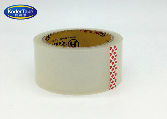 Round Roll Clear Plastic 	Bopp Adhesive Tape For Carton Sealing , Adhesive Bopp Tape