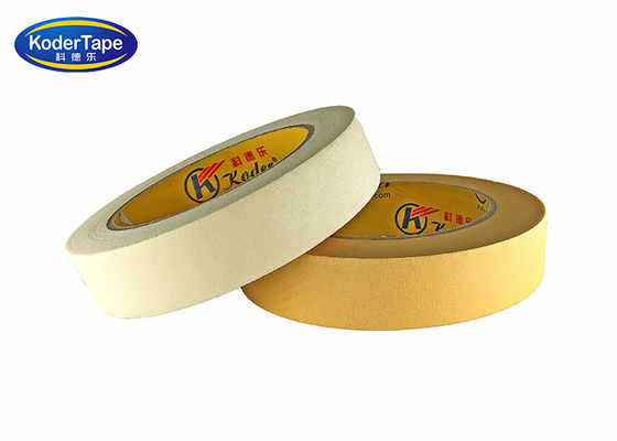 150mic Thickness Paper Masking Tape 80 Degree Temperature White Beige Color