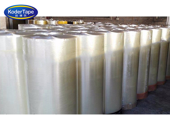 1280mm *4000m Clear Bopp Jumbo Roll With Water Based Acrylic Adhesive