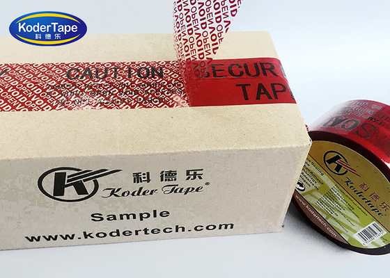 Full Transfer Custom Printing Tamper Evident Carton Sealing Security Void Open Tape