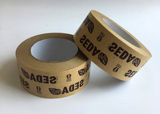 Easy Tear Kraft Paper Tape Single / Double Sided Adhesive With Hotmelt Glue
