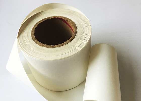 White Color Fiber Reinforced Customer Printed Gummed Kraft Paper Jumbo Rolls For Packing