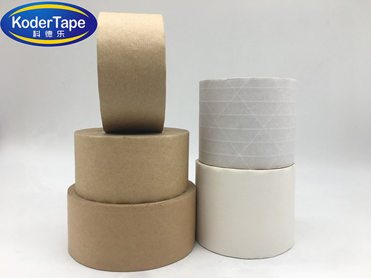 Single Side Adhesive Customer Printed Gummed Paper Tape Water Activated Kraft Paper Tape
