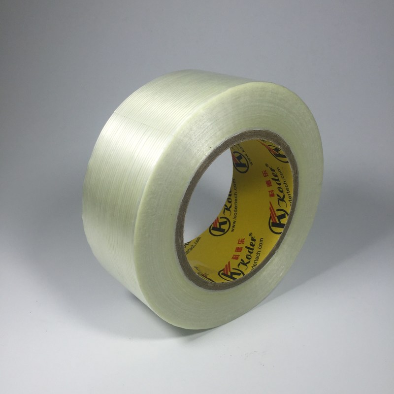 PET Fiberglass Mesh Filament Transparent Adhesive Tape Double Sided For