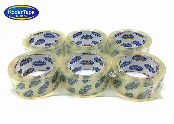 High Tack Crystal Clear Bopp Adhesive Tape With No Bubble , Adhesive Bopp Tape
