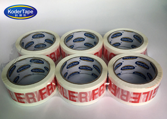 Frangle Print On White Bopp Adhesive Tape Parcel Packaging 40mic Thickness