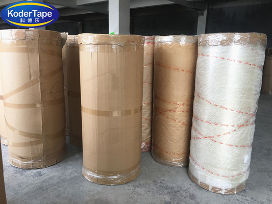Heavy Duty Packing Tape 48MM X 4000M Printable Jumbo Roll In Yellowish Color