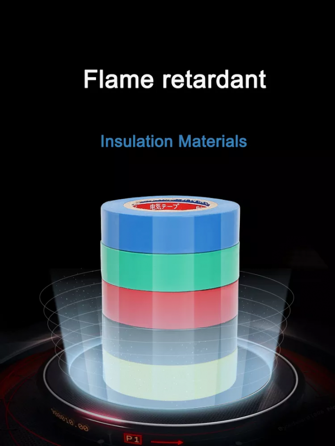 Adhesive Black PVC Tape 50mm Wide Jumbo Roll High Voltage Electrical