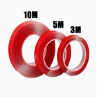 Red Nano Reusable Packing Adhesive Tape Acrylic Double Sided Tape Waterproof
