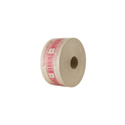 BSCI Custom Fragile Printed Gummed Brown Kraft Paper Adhesive Tape For Packaging