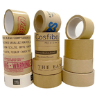 Brown Adhesive Kraft Fragile Sealing Kraft Paper 50mmx50mtr For Shipping Package