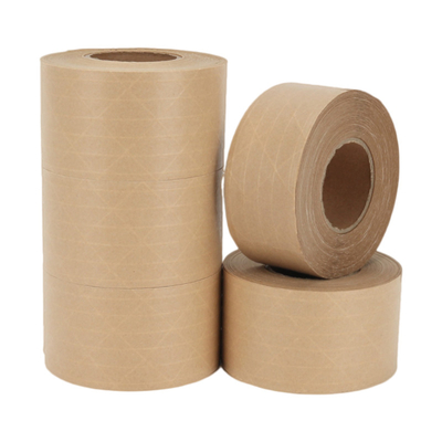 Degradable Kraft Sealing Reinforced Gummed Tape Self Adhesive Custom