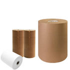 Brown White Raw Gummed Kraft Paper Jumbo Roll Tape Per Ton