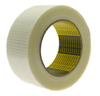 White Fiberglass Adhesive Tape Bidirectional Filament Tape Cross Weaved