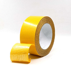 Yellow Hot Melt Cross Weave Tape Self Adhesive Fiberglass Mesh Tape 48mm