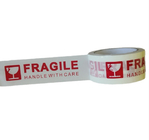 48mmx50/66/100m Express Packing Case Sealing Packing Belt Warning Fragile Tape BOPP Adhesive Tape