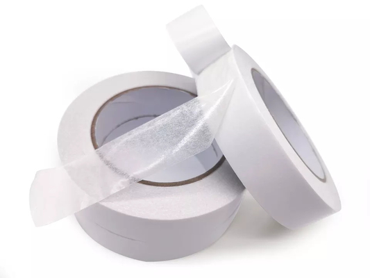 15 / 20mmx50m White Release Paper Double Sided Tape Tissue Paper Packing Tape