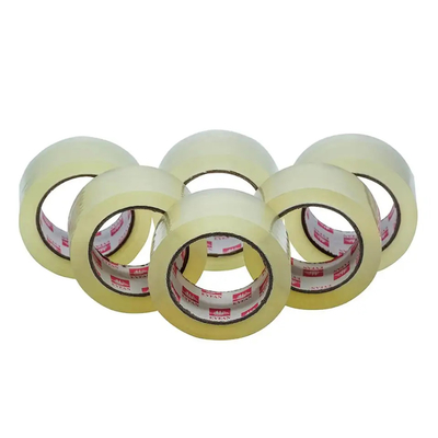 110 Yards Carton Sealing Yellowish Waterproof Transparent Clear Packing Tape Heavy Duty Shipping Packing Tape