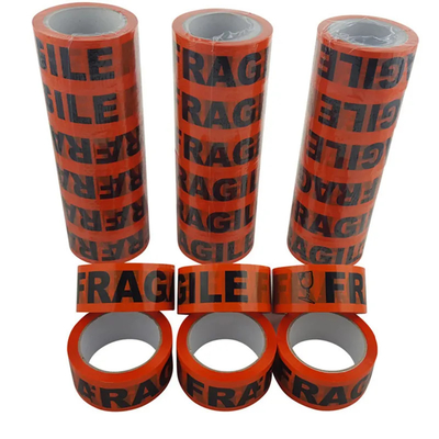 Warning Carton Bopp Sealing Tape Fragile Packing Red Fragile Tape