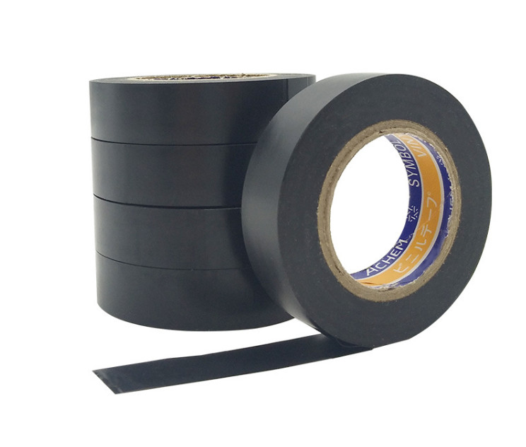Adhesive Black PVC Tape 50mm Wide Jumbo Roll High Voltage Electrical