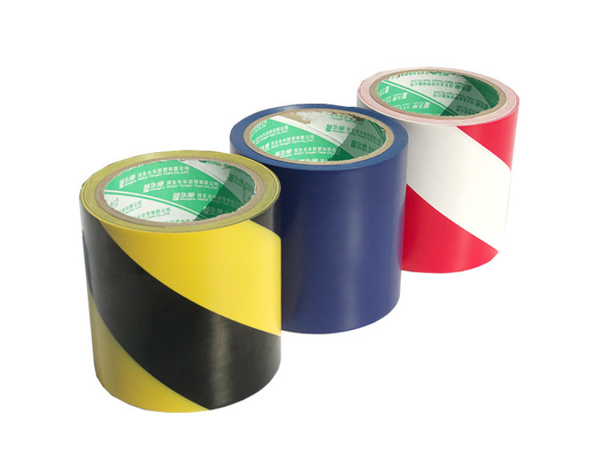 Red White Stripes PVC Adhesive Tape Plastic Electrical Tape For