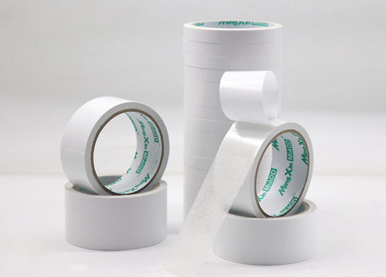 12mm White Double Sided Tissue Paper Packing Adhesive Tape Heat Resistant Oem