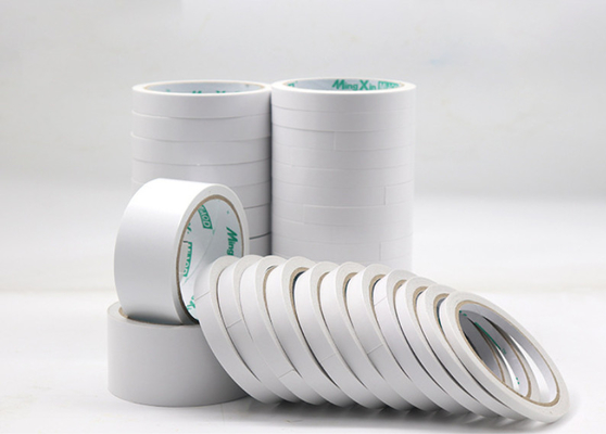 12mm White Double Sided Tissue Paper Packing Adhesive Tape Heat Resistant Oem