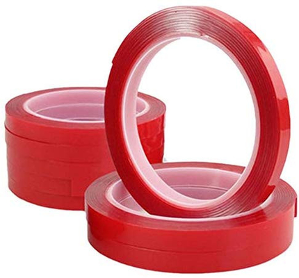 Red Nano Reusable Packing Adhesive Tape Acrylic Double Sided Tape Waterproof