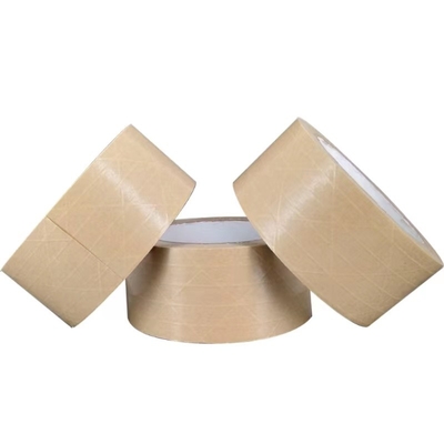 Writable Brown Kraft Paper Adhesive Tape 70mmx45m For Box Sealing