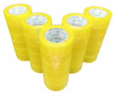 Self Adhesive Clear Yellow Electrical Tape For Express Packing 40m