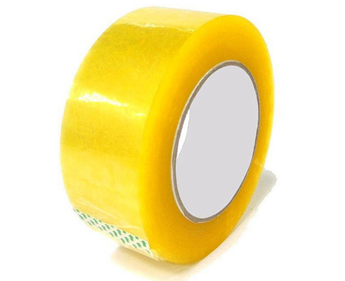 Self Adhesive Clear Yellow Electrical Tape For Express Packing 40m