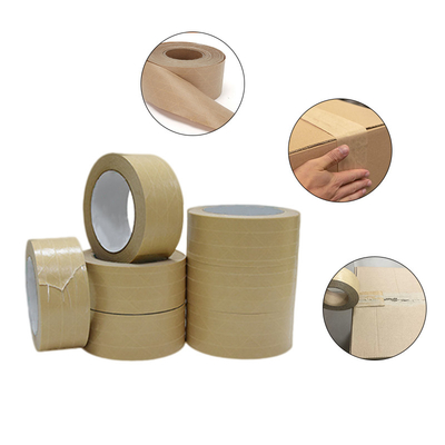 Degradable Kraft Sealing Reinforced Gummed Tape Self Adhesive Custom