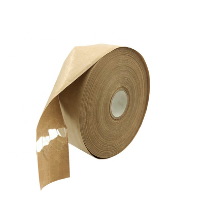 Water Activated Kraft Paper Adhesive Tape Fragile Reinforced Gummed Tape 50m