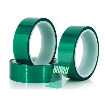 Heat Resistant Silicone Green Masking Tape PET Polyester Powder Coating