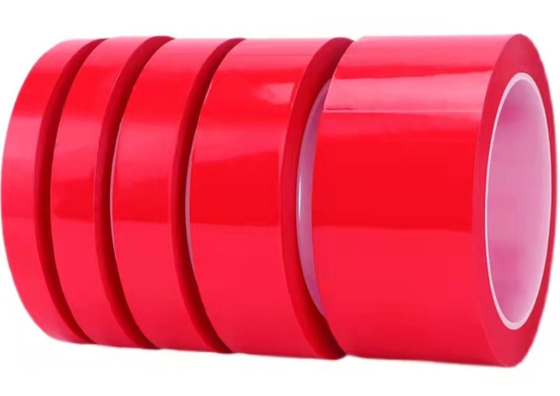 High Temperature Double Sided PET Adhesive Tape With Red Mopp Film 30m-1000m