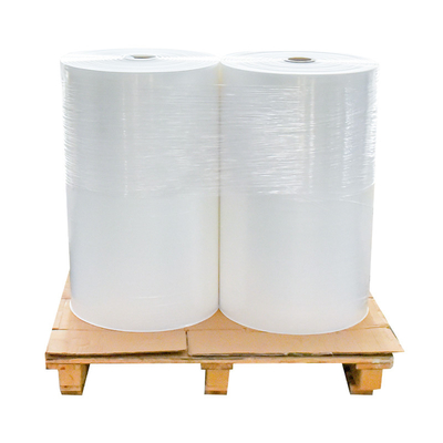 18mic PE Stretch Film 100mm Pallet Wrap Roll OEM