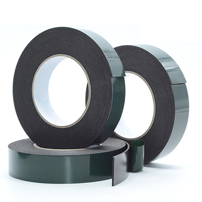 RoHS Hot Melt Glue Black Foam Adhesive Tape 12mm Double Sided