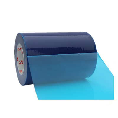 Self Adhesive Window Protective Film Blue PE For Glass Security 10mm-1500mm