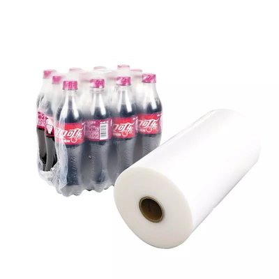 PE Plastic Films Printable Hot Shrink Wrap Packing Heat Shrinkable Shrink Film Roll For Plastic Bottles Mineral Water