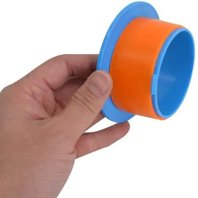 Blue Color Lightweight Hand Savers Plastic Dispenser For 3" Core Hand Stretch Wrap