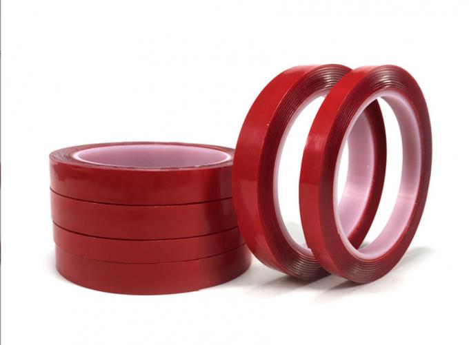 Red Nano Reusable Packing Adhesive Tape Acrylic Double Sided Tape